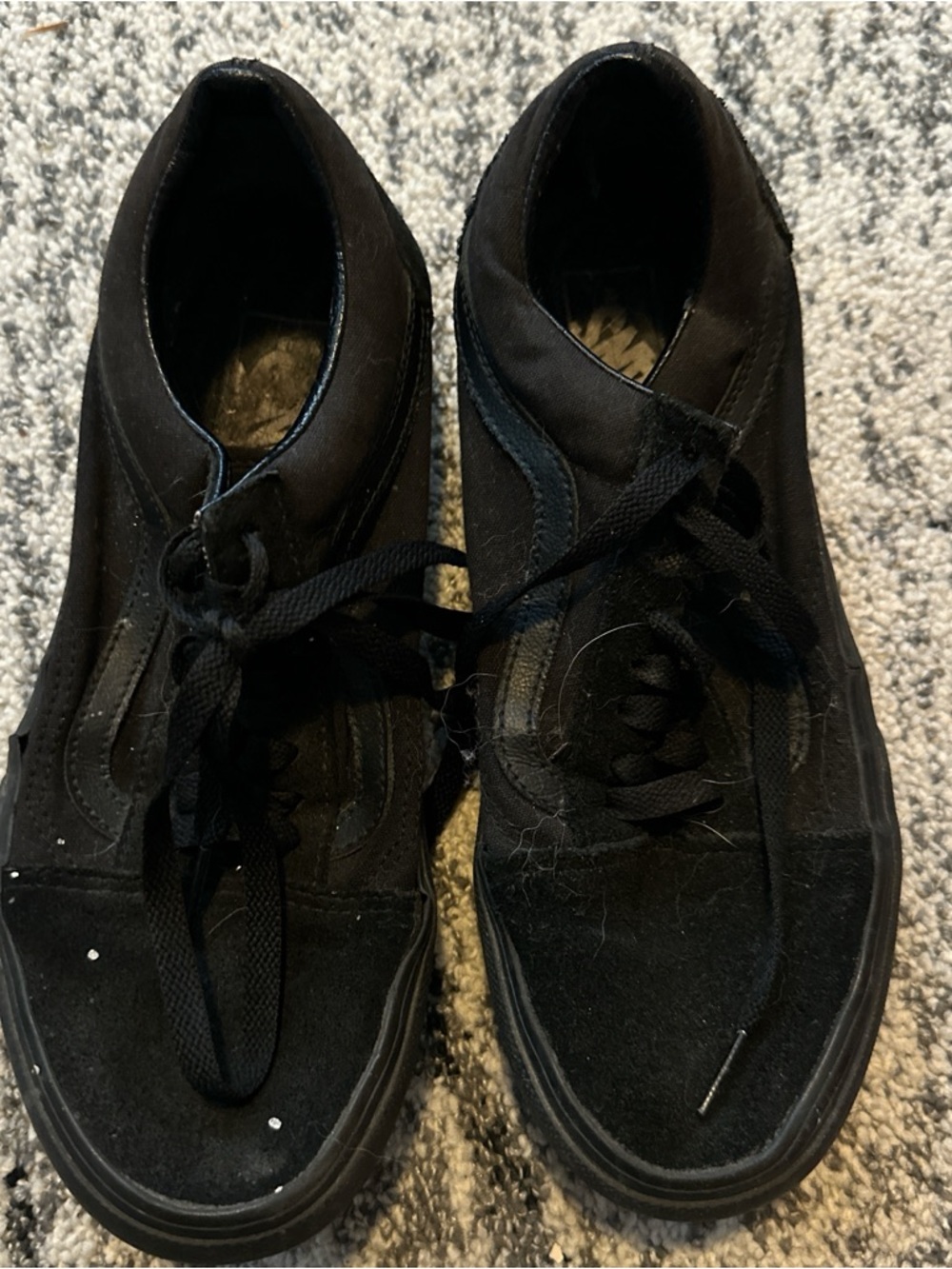 Vans Women's Black Low-Top Canvas Platform Sneakers